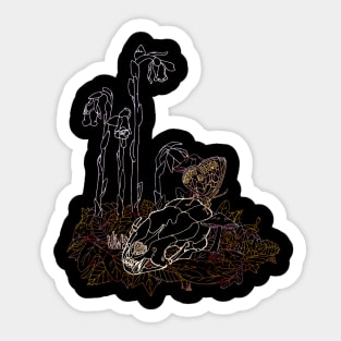 Skunk skull Sticker